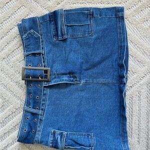 Cargo Jean Skirt